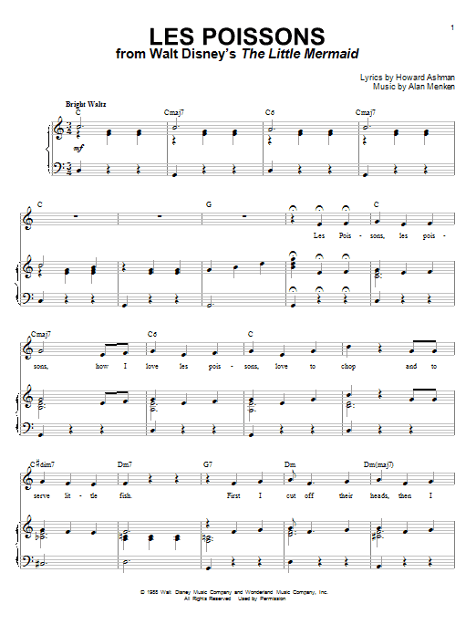 Produktbild zu: Les Poissons (from The Little Mermaid)