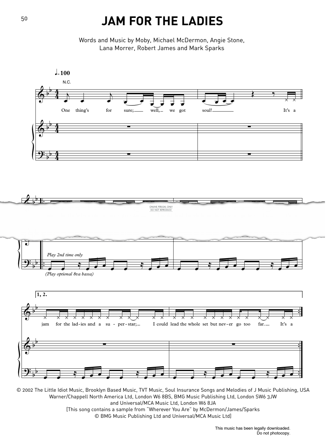 gallery: Jam For The Ladies, Moby, Gesang, Gitarre, Klavier