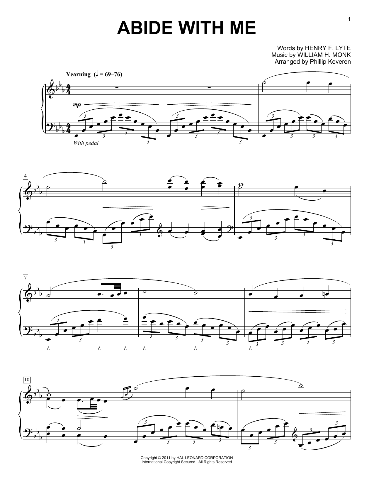 Produktbild zu: Abide With Me [Classical version] (arr. Phillip Keveren)