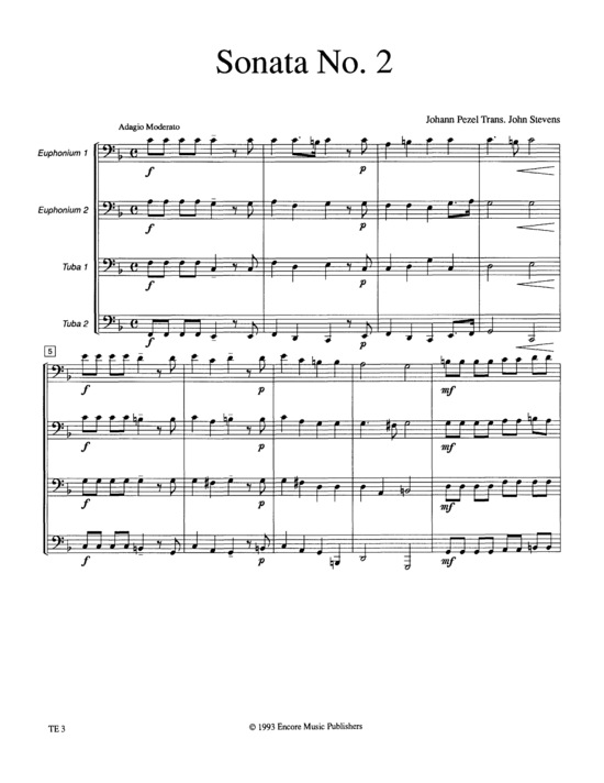 Product picture to: Sonata No. 2 Johan Pezel