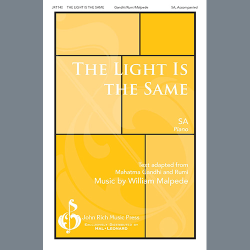 cover: The Light Is The Same, William V. Malpede