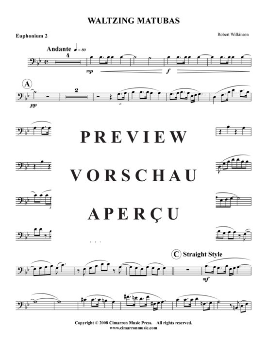 Product gallery: Page 9 of 16 Waltzing MaTubas , , (Tuba Quartet: 2x Baritone, 2xTuba)