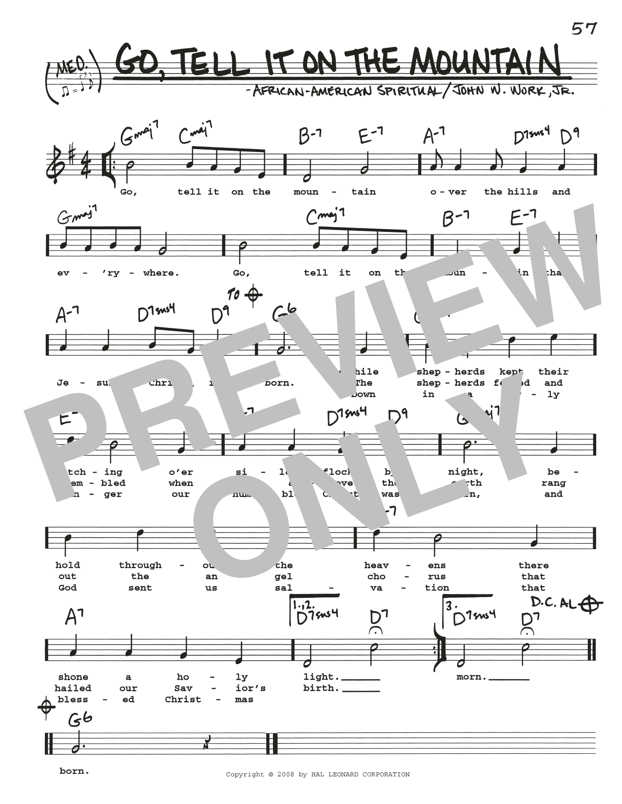 Produktbild zu: Go, Tell It On The Mountain
