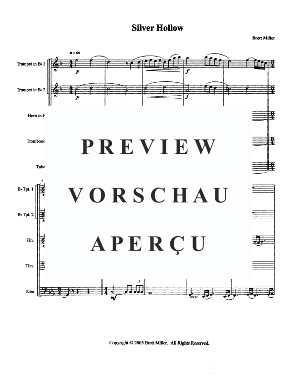 Produktgalerie: Seite 3 von 11 Silver Hollow, , BlechblÀserquintett