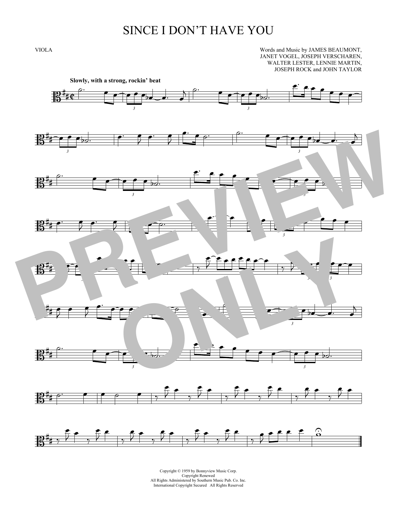 Product gallery: Page 1 of 1 Since I Don't Have You, The Skyliners