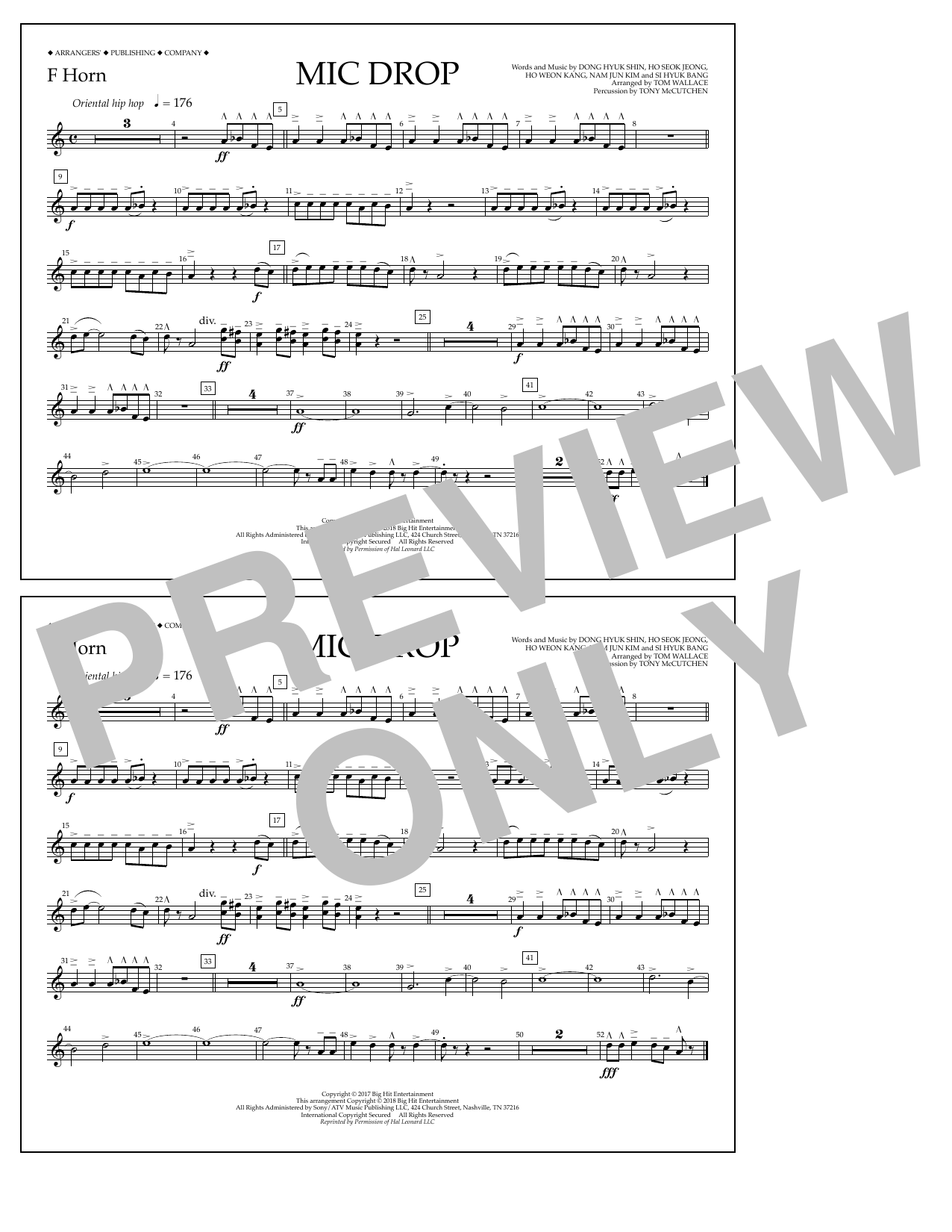 Product picture to: Mic Drop - F Horn
