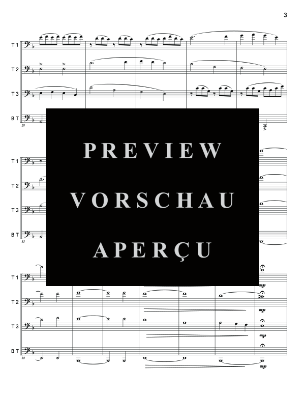 Product gallery: Page 7 of 11 Quartet No. 1, , (Trombone quartet)