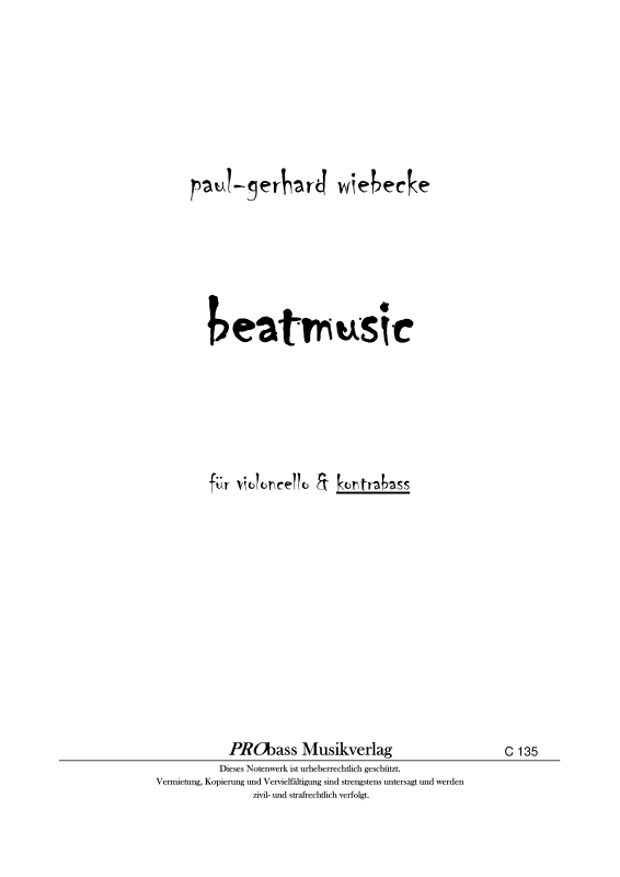 Produktbild zu: beatmusicPaul-Gerhard Wiebecke