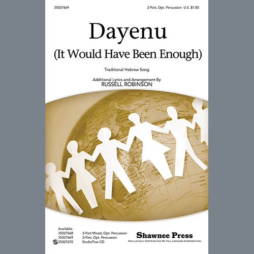 cover: Dayeinu (arr. Russell Robinson), Traditional Hebrew Melody