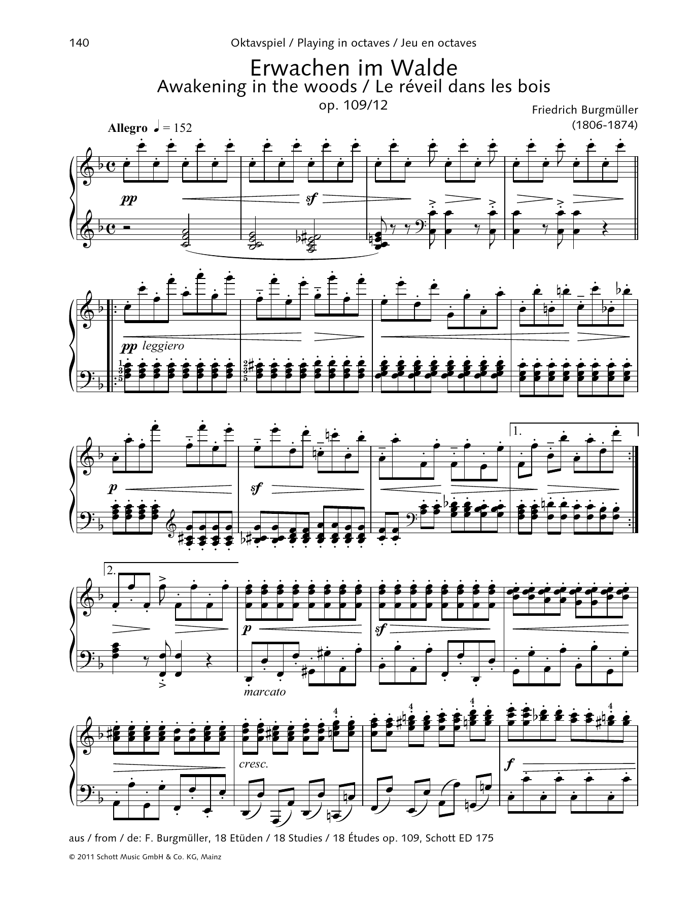 Product gallery: Page 1 of 1 Awakening in the Woods, Friedrich Burgmuller