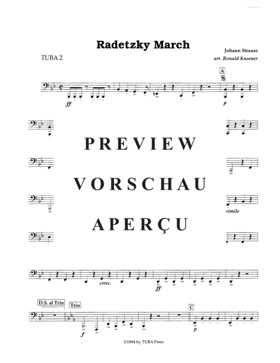 Product gallery: Page 19 of 20 Radetzky Marsch , , (Tuba Quartett EETT)