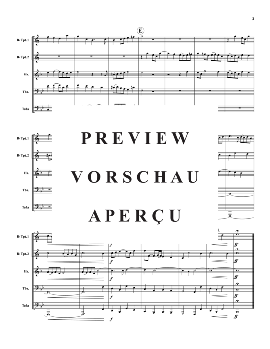 Produktgalerie: Seite 4 von 9 Fugue on Three Subjects (1829) , ,  (Blechbläserquintett)