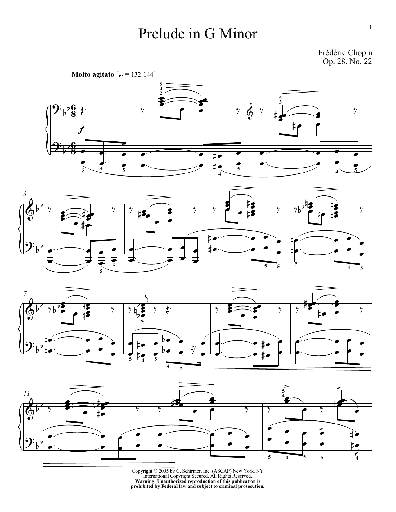 Product gallery: Page 1 of 1 Prelude, Op. 28, No. 22, Frédéric Chopin