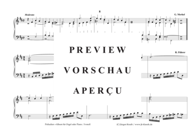 gallery: Präludien =Album für Orgel oder Piano , , (h-moll)