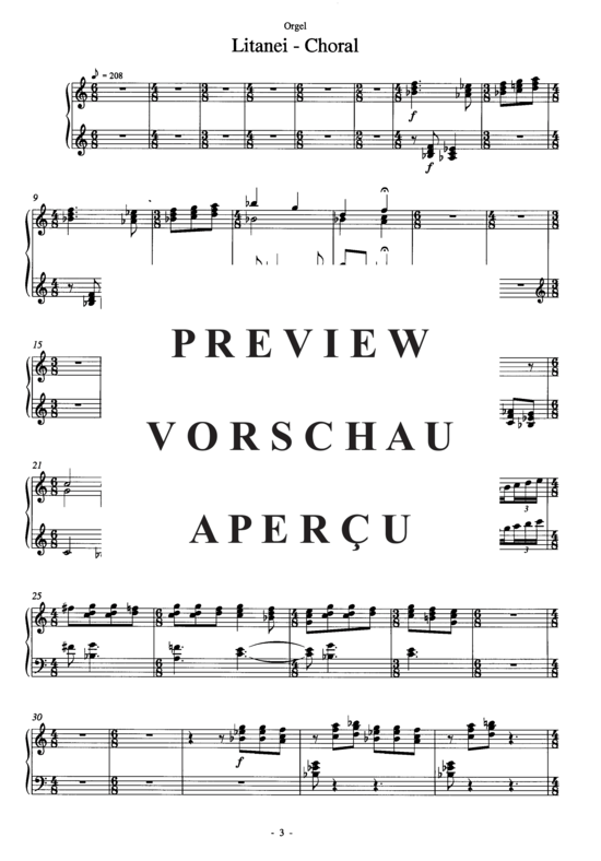 Produktgalerie: Seite 5 von 7 Concertino , , (Blechbläserquintett + Orgel) Orgel-Stimme