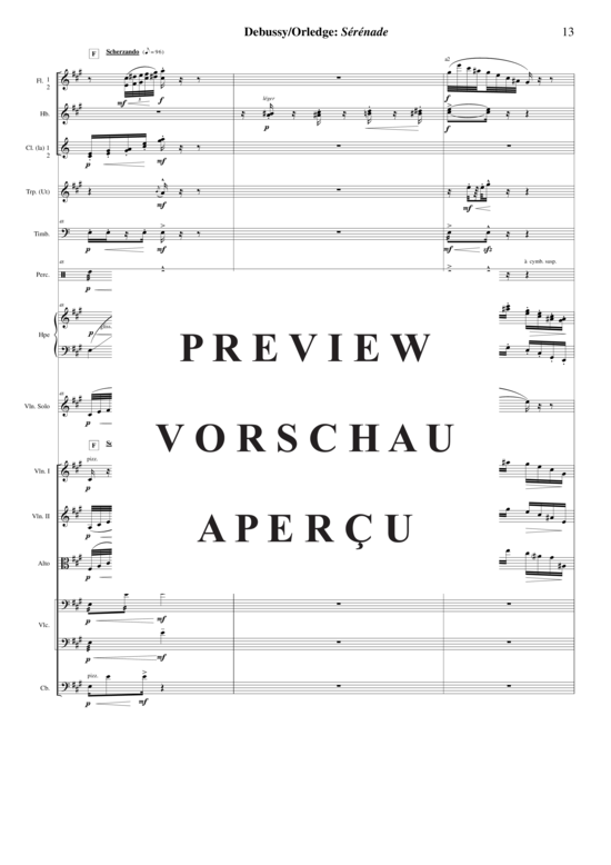 gallery: Sérénade for violin and orchestra , , (Orchester + Violine Solo)
