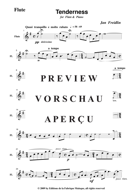 Product gallery: Page 9 of 10 Tenderness , , (flute + piano)