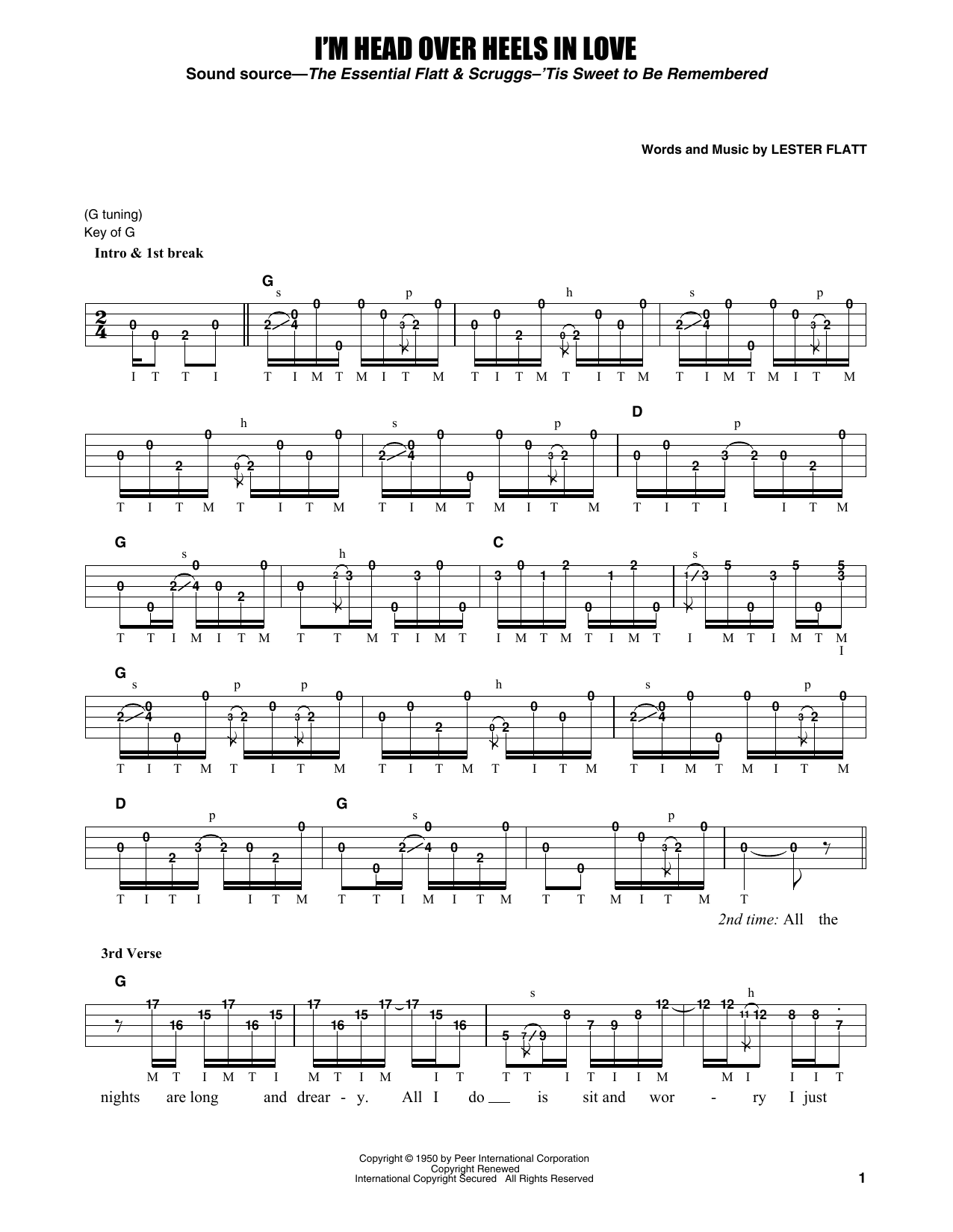Produktgalerie: Seite 1 von 1 I'm Head Over Heels In Love, Flatt & Scruggs, Banjo