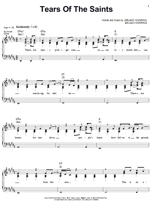 Produktbild zu: Tears Of The Saints
