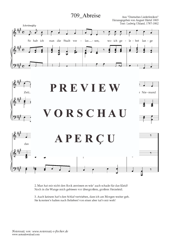 Product picture to: Abreise Aus "Deutsches Liederlexikon" A. Härtel (1865)