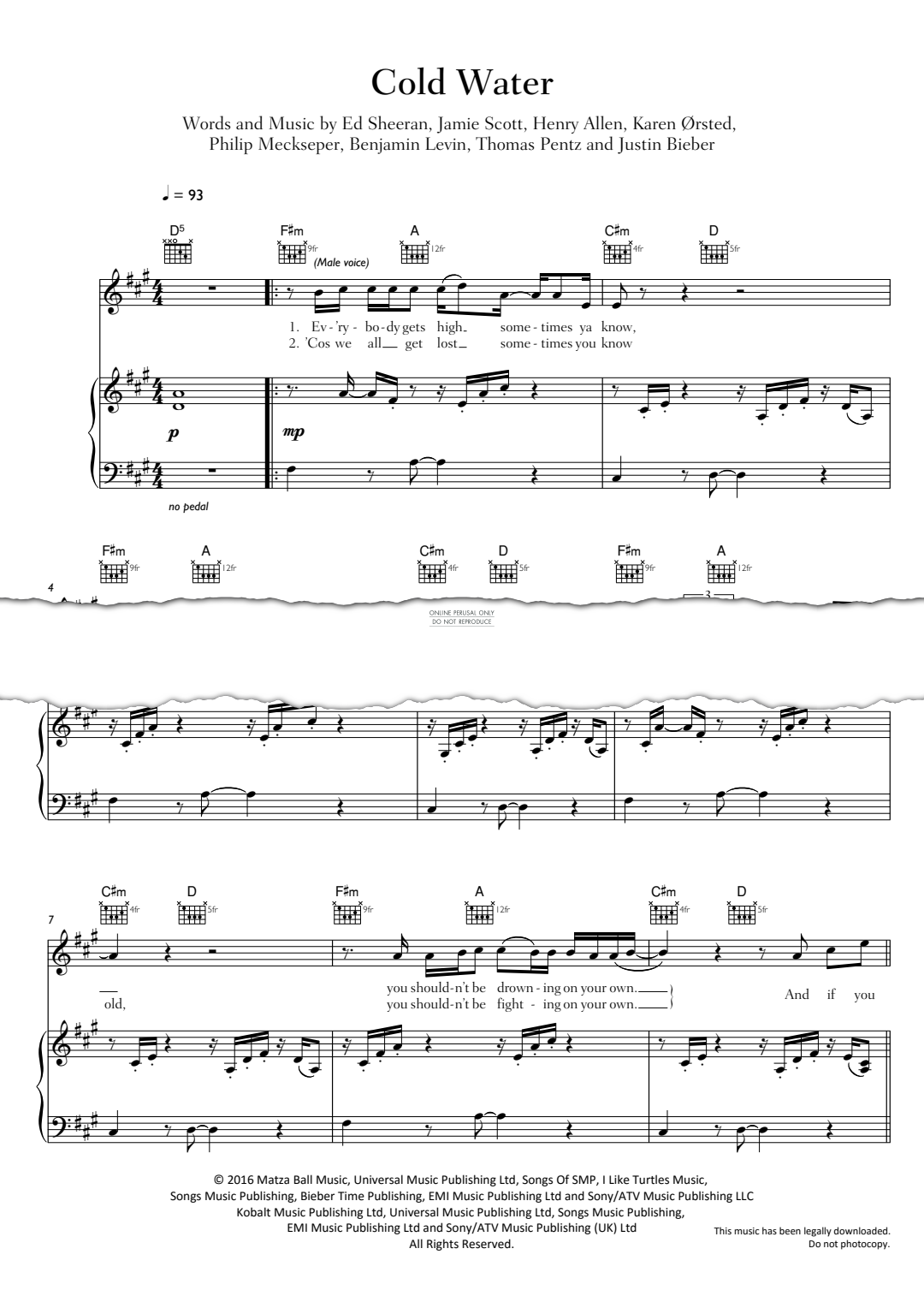 Product gallery: Page 1 of 1 Cold Water, Major Lazer