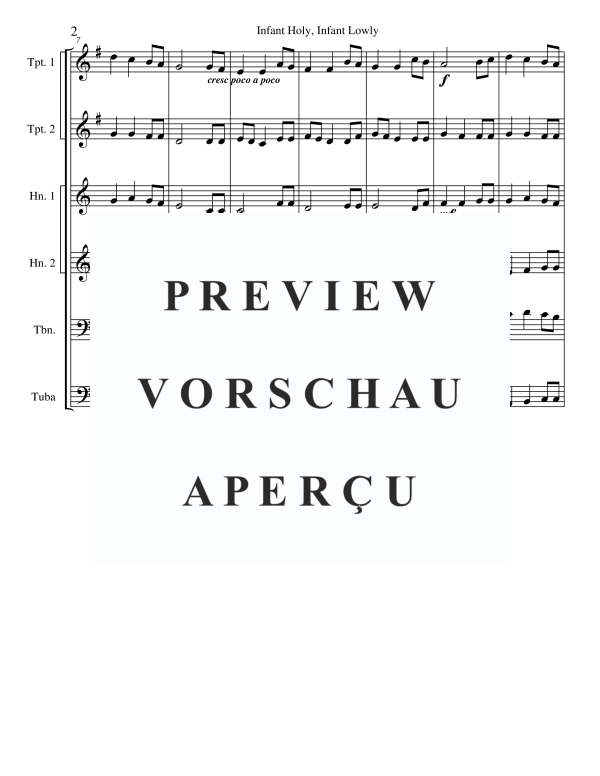 Produktgalerie: Seite 4 von 11 Infant Holy, Infant Lowly, , BlechblÀser Sextett