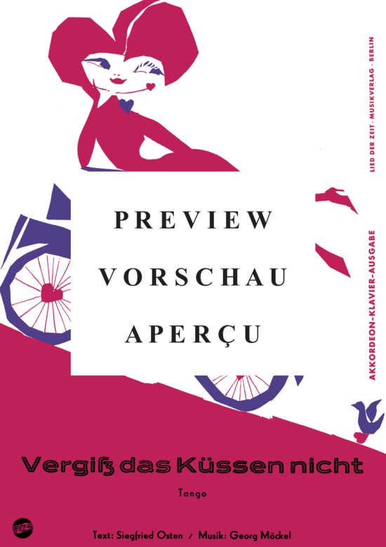 Product gallery: Page 2 of 3 Vergiß das Küssen nicht , , Piano and Voice