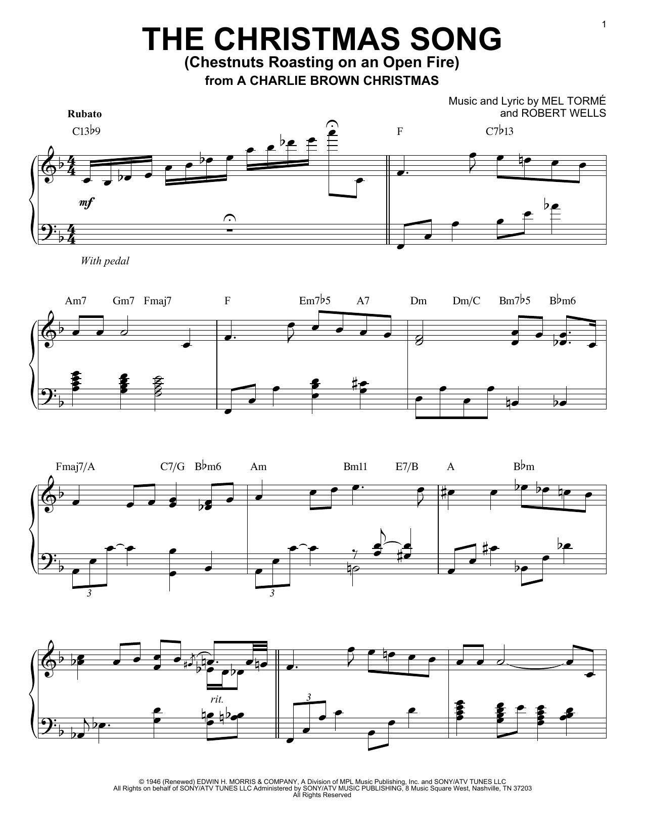 Product gallery: Page 1 of 1 The Christmas Song (from A Charlie Brown Christmas), Vince Guaraldi