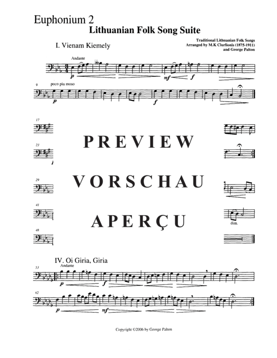 Product gallery: Page 11 of 16 Lithuanian Folk Song Suite , , (Tuba Quartett EETT)