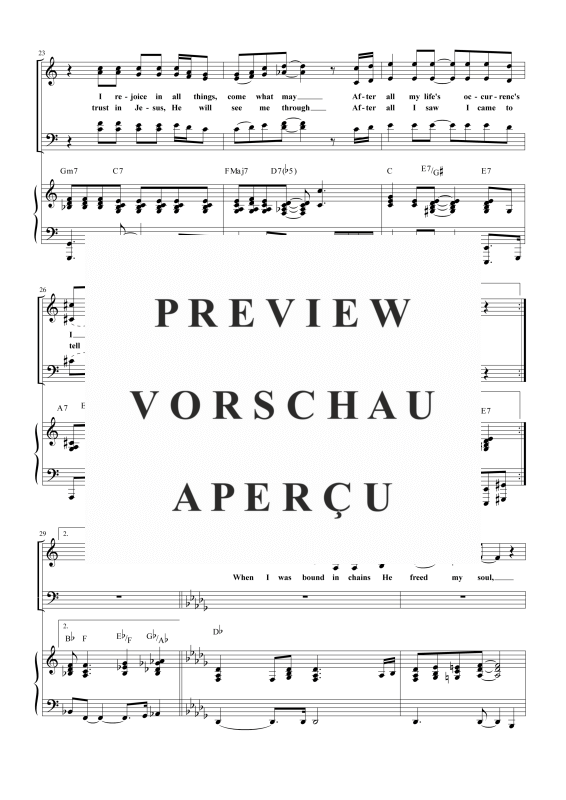 gallery: God Has Kept Me, , Gemischter Chor und Klavier