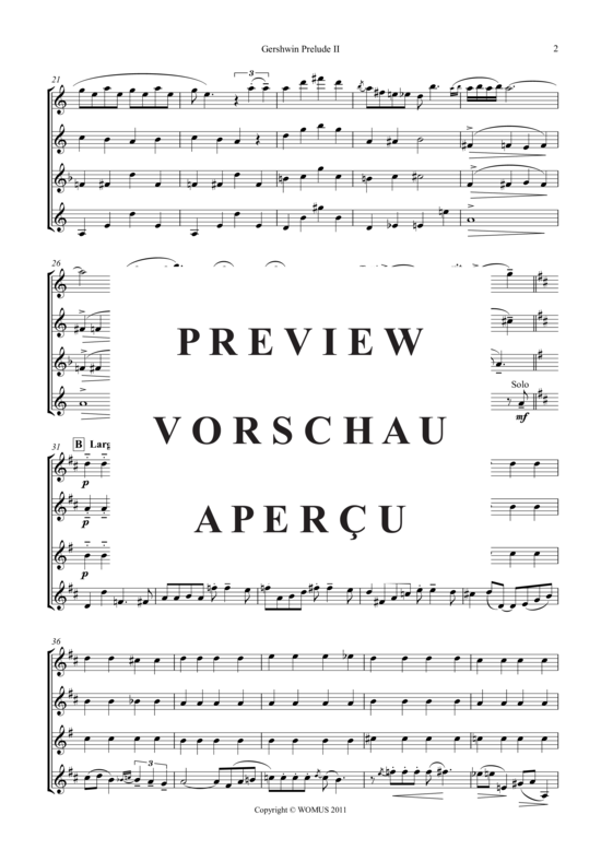 Product gallery: Page 3 of 9 Prelude II (Saxophon Quartett A(S) , , ATB)