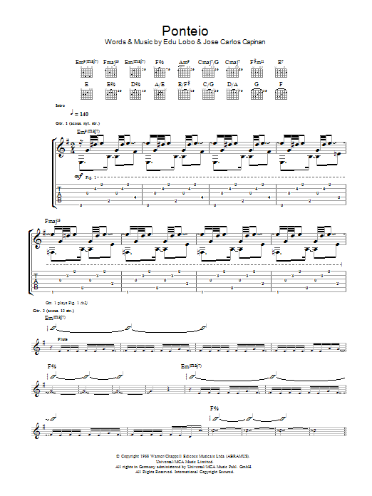Produktgalerie: Seite 1 von 1 Ponteio, Edu Lobo, Gitarre
