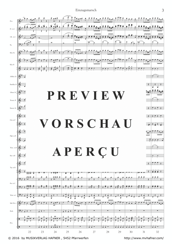 Product gallery: Page 8 of 11 Einzugsmarsch, , (large wind orchestra)