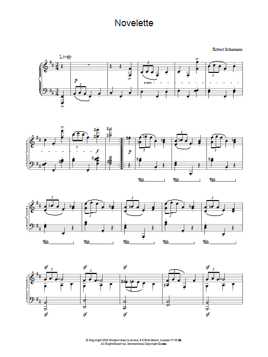 Product gallery: Page 1 of 1 Novelette, Robert Schumann