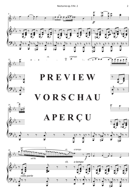 gallery: Nocturne op. 9 Nr. 2 , , (Violine + Klavier)