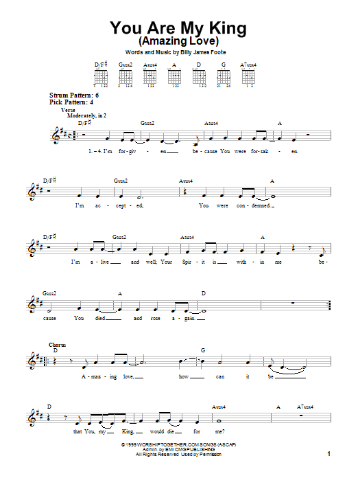 Product gallery: Page 1 of 1 You Are My King (Amazing Love), Newsboys