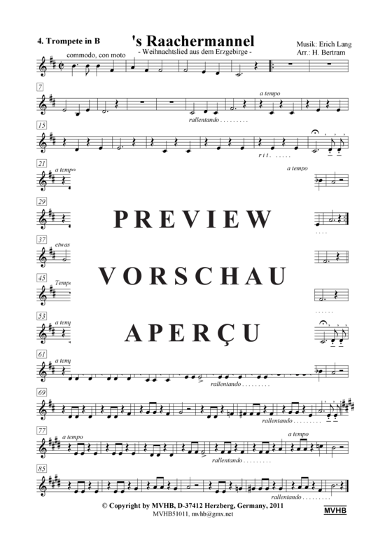 gallery: s' Raachermannel , , (Trompeten-Quintett + Oberst. ad lib)