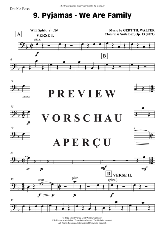 Produktgalerie: Seite 20 von 21 Christmas Suite Box , , (Stimmenauszug Kontrabass)