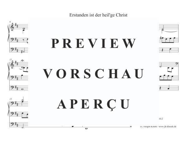 gallery: Erstanden ist der heil´ge Christ , , (Orgel Solo)