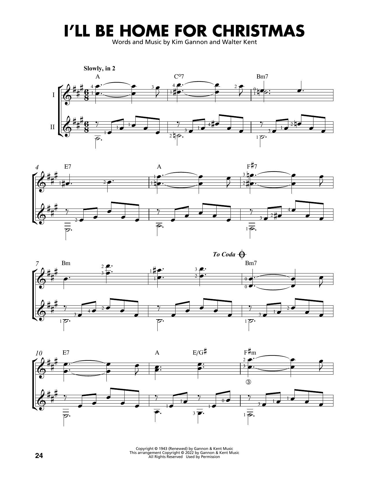 Product picture to: I'll Be Home For Christmas (arr. Mark Phillips)