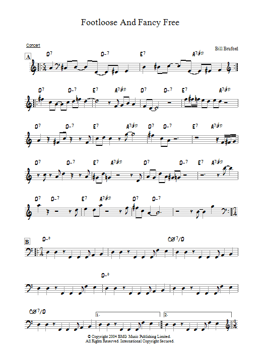 Product gallery: Page 1 of 1 Footloose And Fancy Free, Bill Bruford