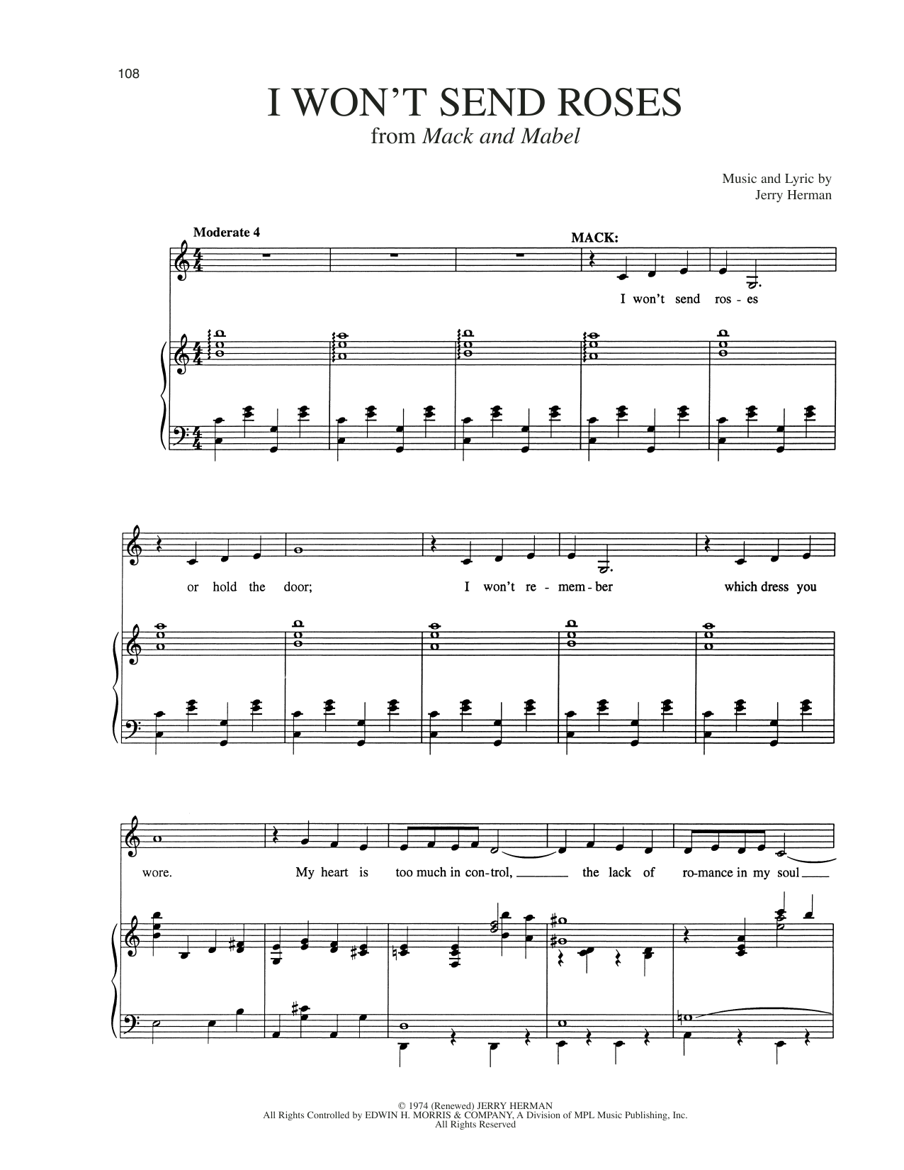 Produktbild zu: I Won't Send Roses (from Mack and Mabel)