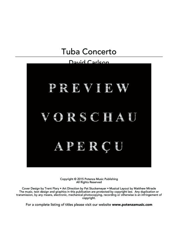 Product gallery: Page 3 of 11 Tuba Concerto, , (tuba and piano)