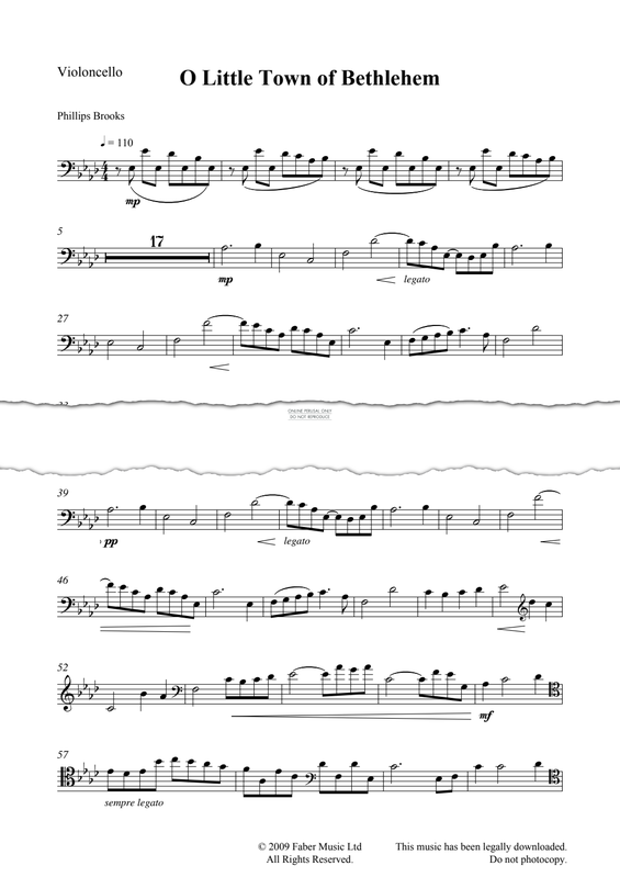 Produktgalerie: Seite 1 von 1 O Little Town Of Bethlehem, , Violoncello