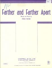 cover: Farther And Farther Apart, Fred Rose, Gesang, Gitarre, Klavier