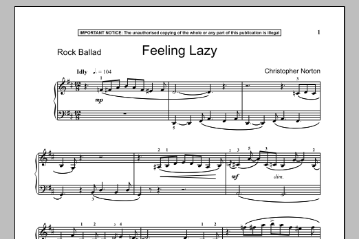 Product gallery: Page 1 of 1 Feeling Lazy, Christopher Norton