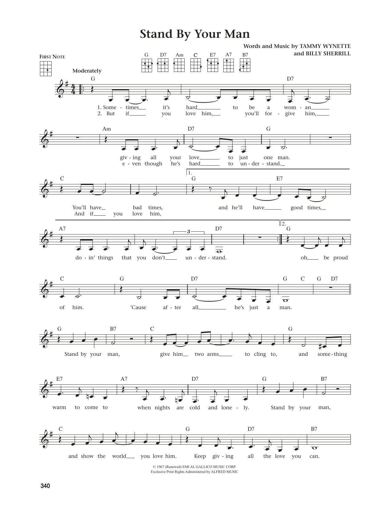 Produktgalerie: Seite 1 von 1 Stand By Your Man (from The Daily Ukulele) (arr. Jim Beloff), Tammy Wynette, Ukulele