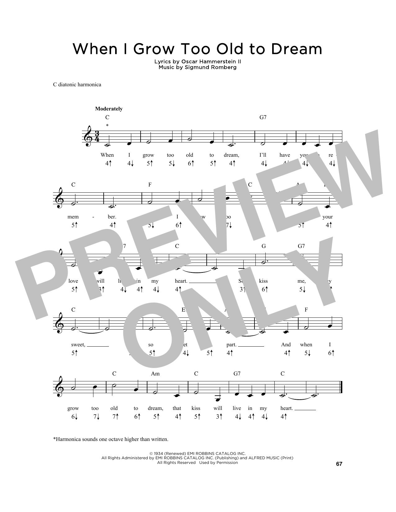 Product gallery: Page 1 of 1 When I Grow Too Old To Dream, Oscar Hammerstein II