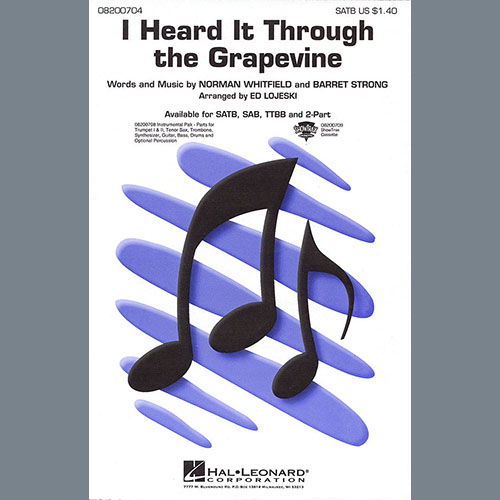 Produktbild zu: I Heard It Through The Grapevine (arr. Ed Lojeski)