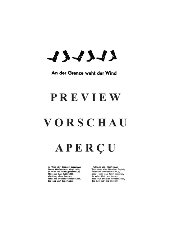 Product gallery: Page 4 of 4 An der Grenze weht der Wind , , (Melody, lyrics + chords)